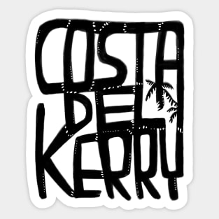 Costa Del Kerry, Irish Summer, Funny Kerry Sticker